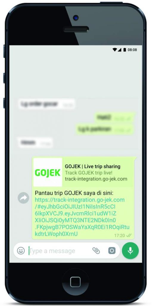 Status-Perjalanan-Gojek