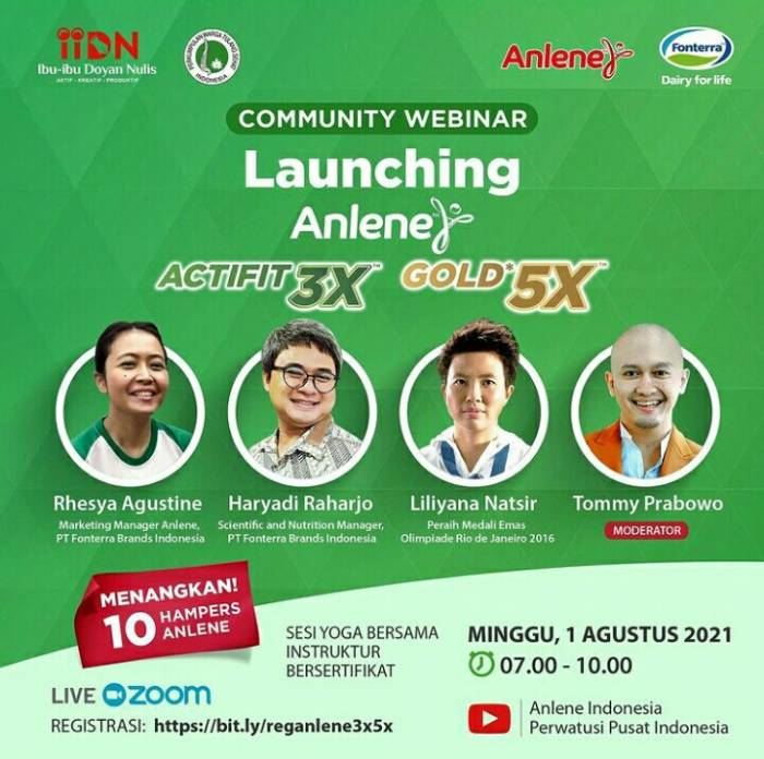 Launching Anlene Actifit 3X dan Anlene Gold 5X