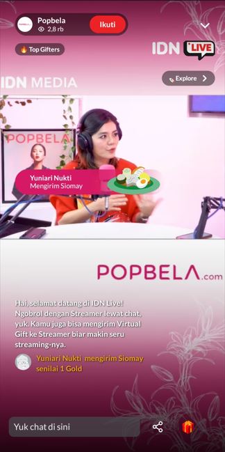 Memberi Virtual Gift IDN App