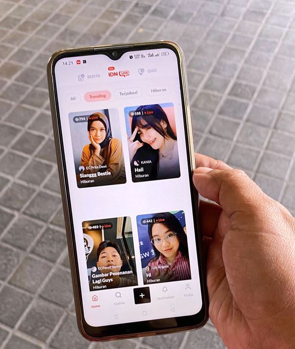 Website Live Streaming IDN App_