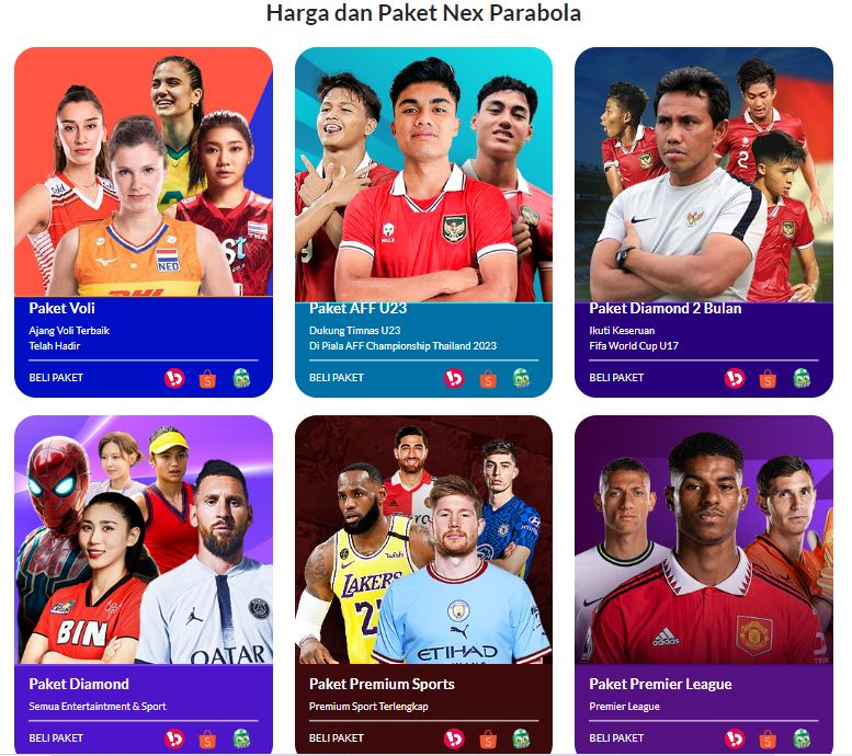 Harga Paket Langganan Nex Parabola